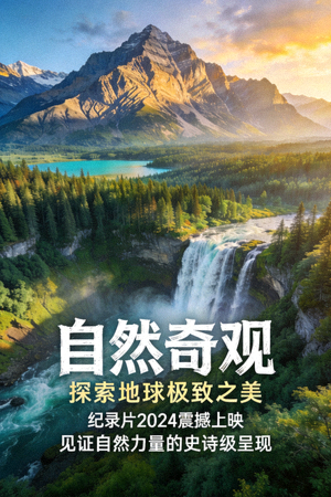 纪录片《自然奇观》海报，展示壮丽自然风光